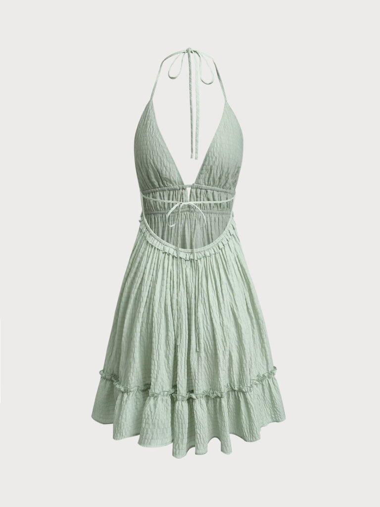Women's Woven Polyester Cover-ups Sustainable Beach Dress - BERLOOK
