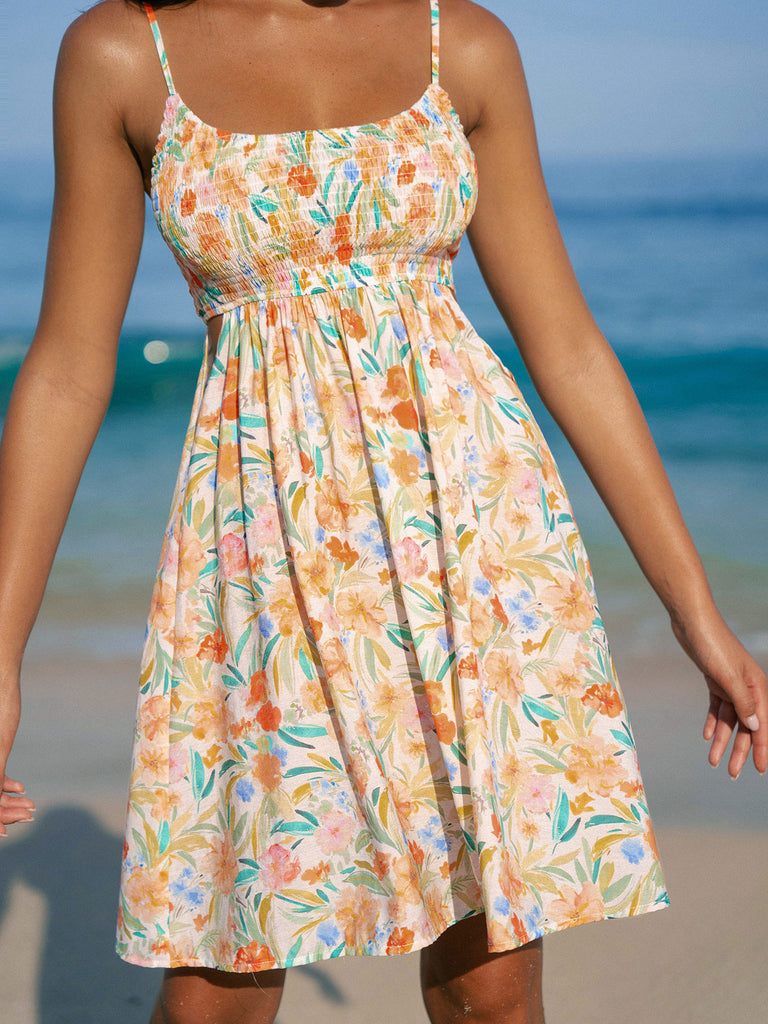 Women's woven rayon Cover-ups Sustainable Beach Dress - BERLOOK