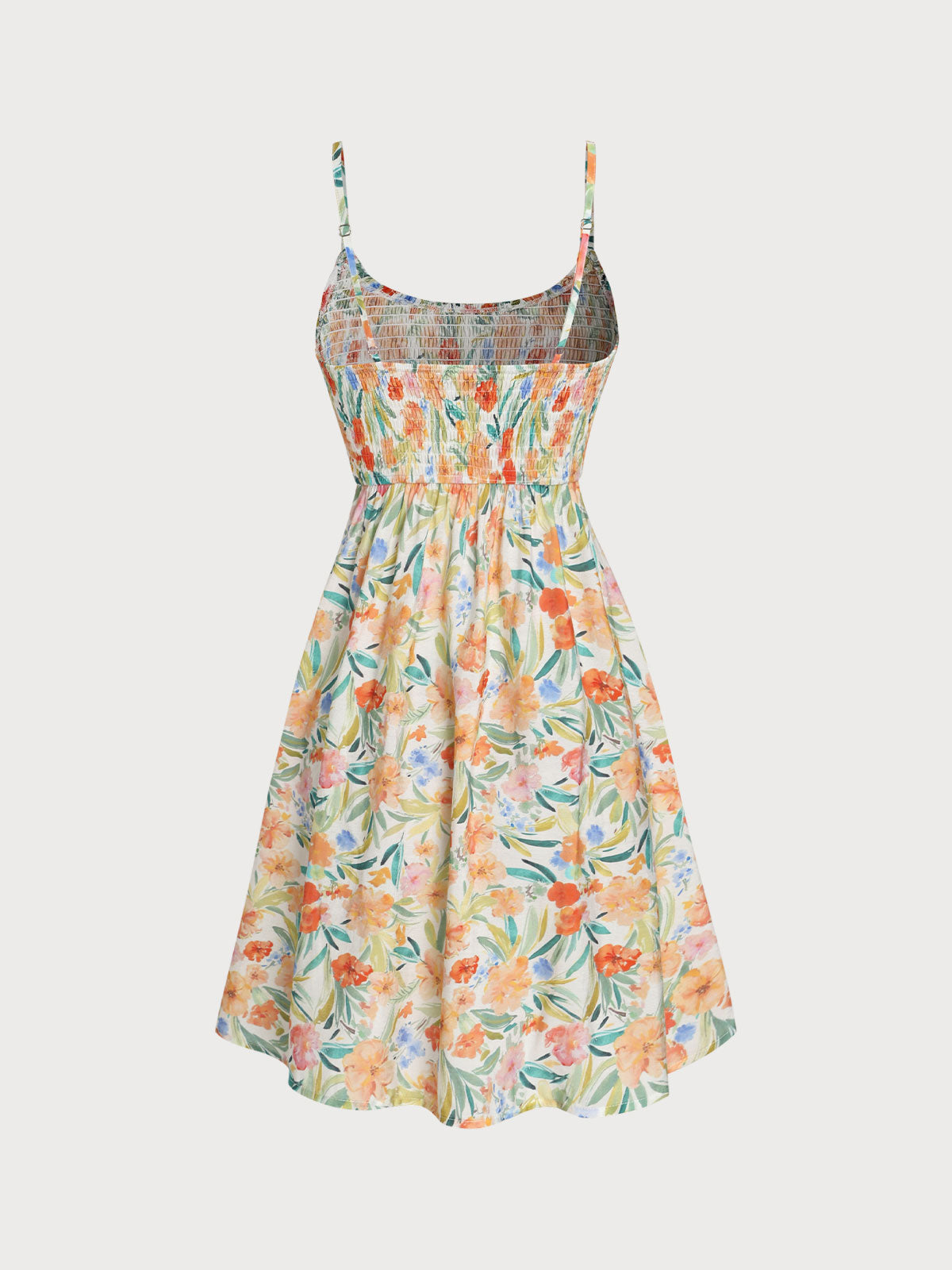 Floral Strap Beach Dress & Reviews - Multi7