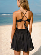 Women's woven rayon Cover-ups Sustainable Beach Dress - BERLOOK