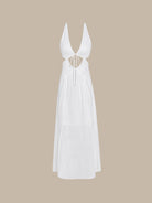 Womens Woven Linen Blended Cover ups Sustainable Beach Dress - BERLOOK