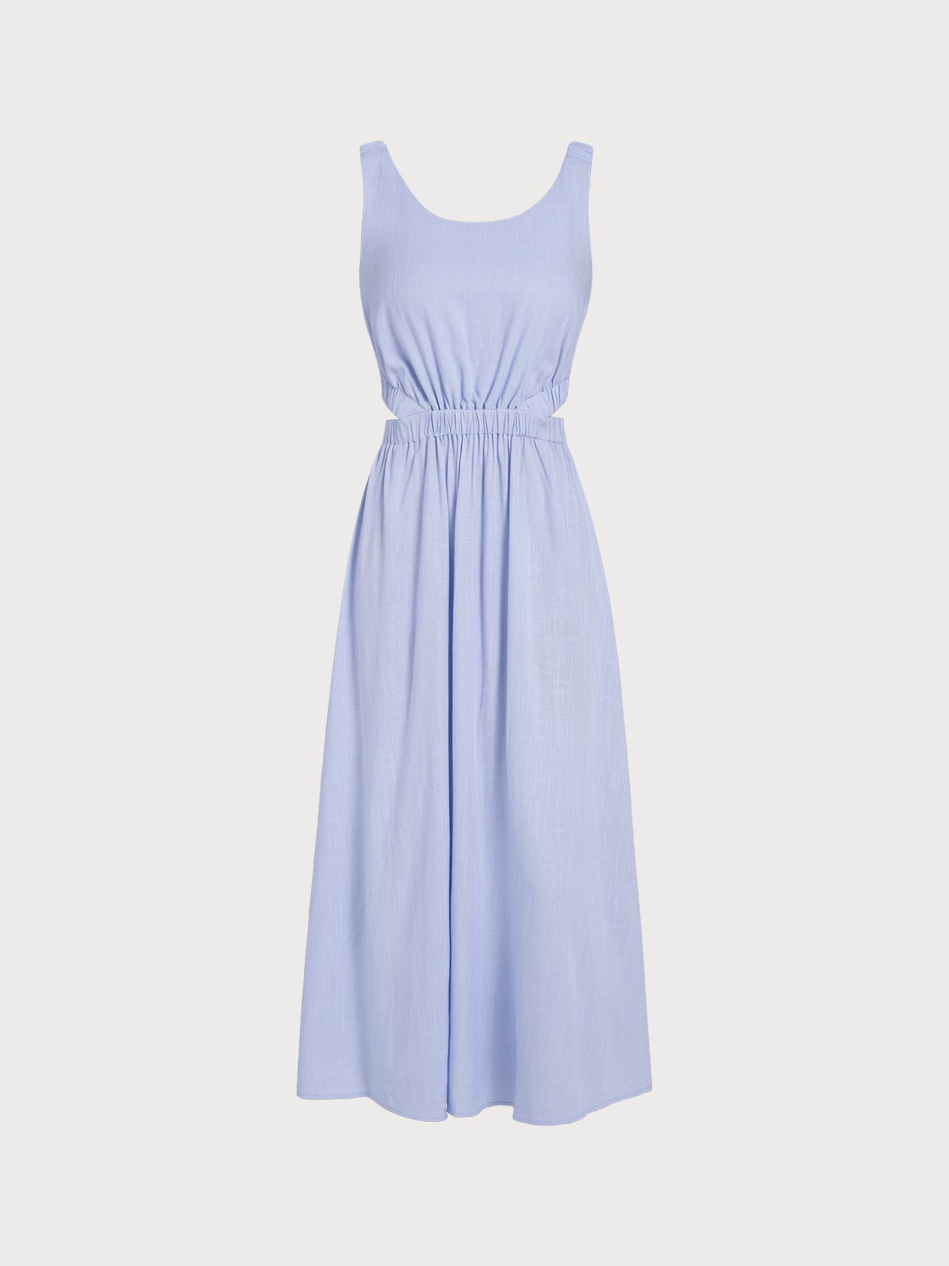 Womens Woven Linen Blended Cover ups Sustainable Beach Dress - BERLOOK