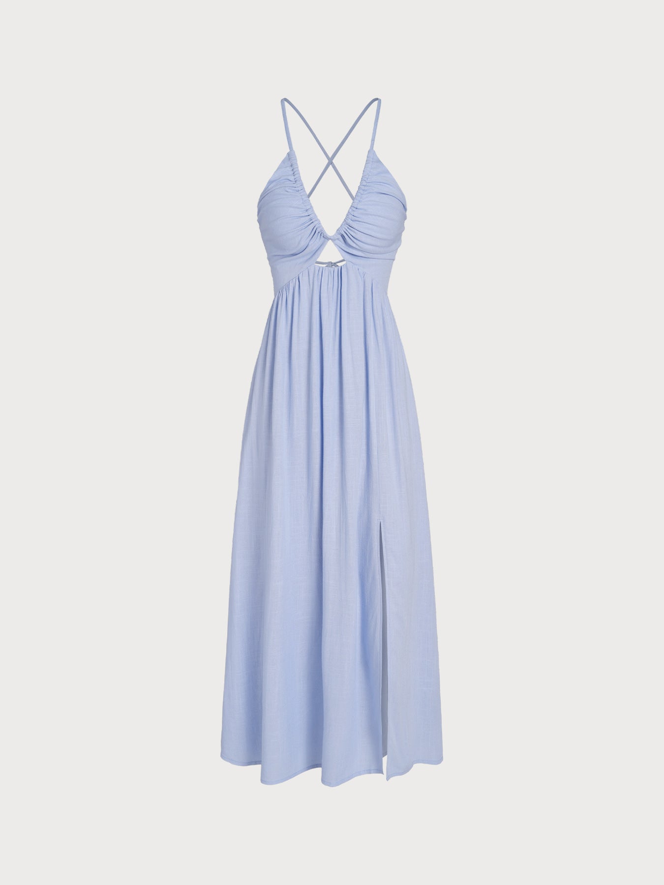 Womens Woven Linen Blended Cover ups Sustainable Beach Dress - BERLOOK