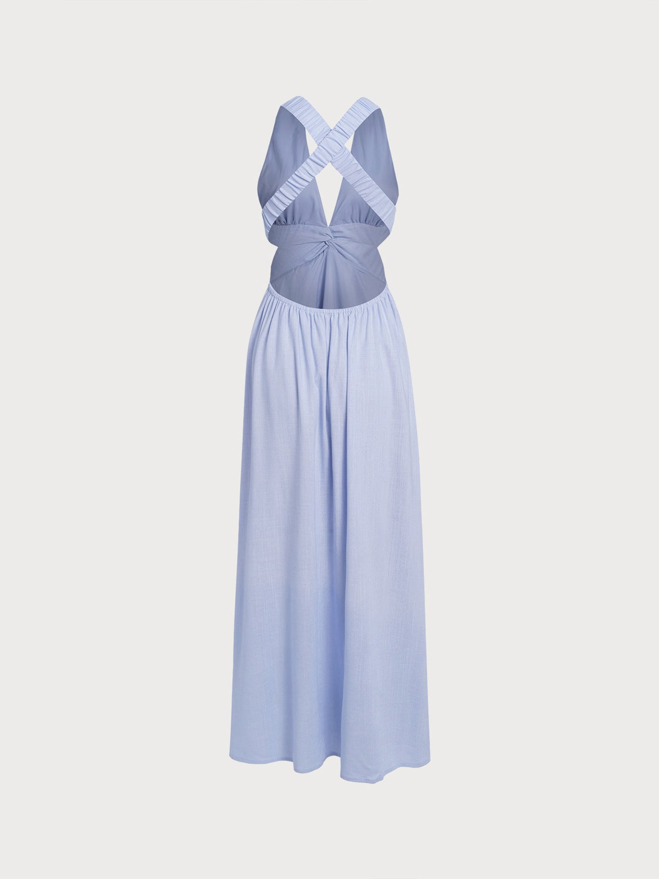 Light Blue V Neck Plaeted Beach Dress & Reviews - Light Blue - Sustainable Beach Dress | BERLOOK Light Blue V Neck Plaeted Beach Dress & Reviews - Light Blue - Sustainable Beach Dress | BERLOOK