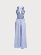 Womens Woven Linen Blended Cover ups Sustainable Beach Dress - BERLOOK