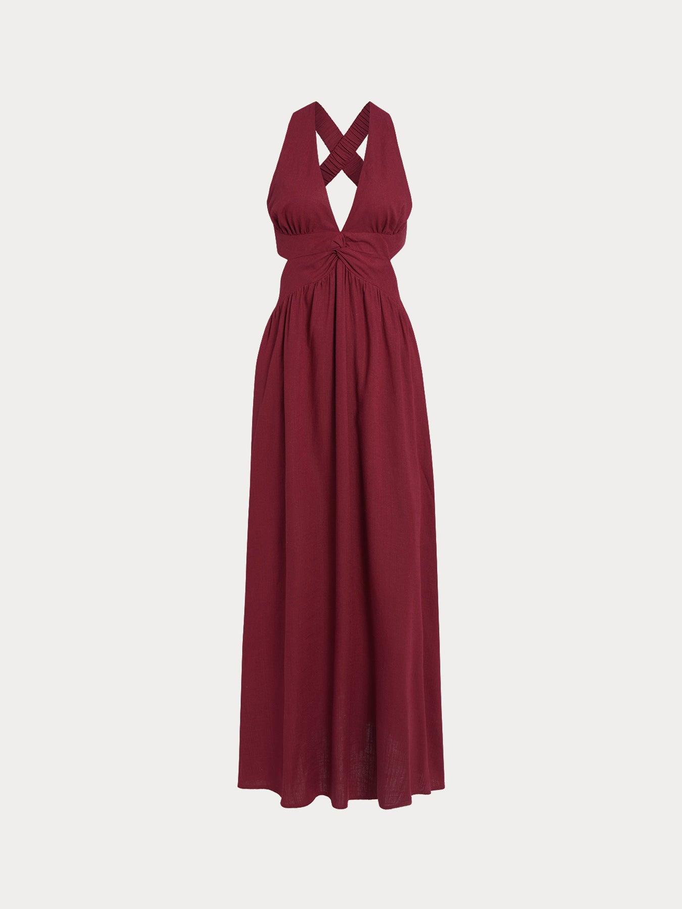 Wine Red V Neck Plaeted Beach Dress & Reviews - Wine Red - Sustainable Beach Dress | BERLOOK Wine Red V Neck Plaeted Beach Dress & Reviews - Wine Red - Sustainable Beach Dress | BERLOOK