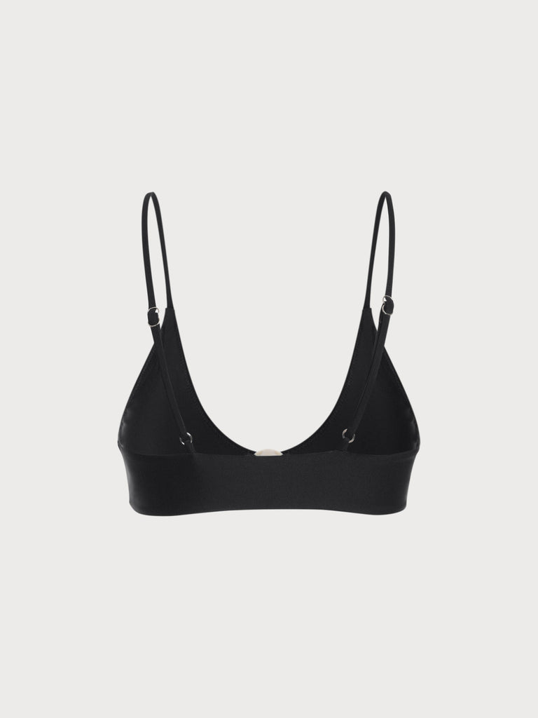 Black O-Ring Bikini Top Sustainable Bikinis - BERLOOK