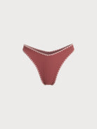 Contrast Stitch Bikini Bottom Sustainable Bikinis - BERLOOK