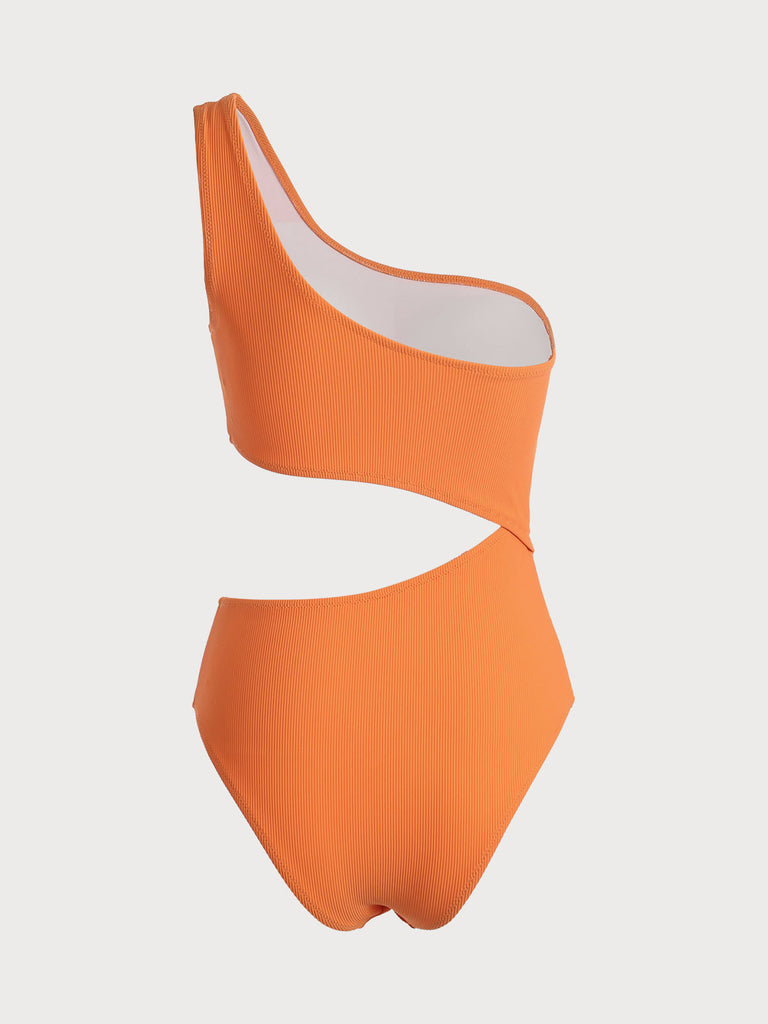Cutout One Shoulder One-Piece Swimsuit Sustainable One-Pieces - BERLOOK