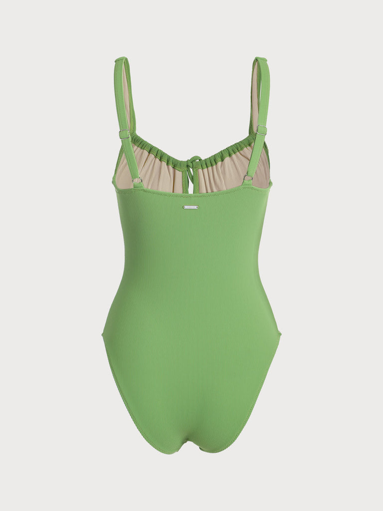 Cutout Tie One-Piece Swimsuit Sustainable One-Pieces - BERLOOK
