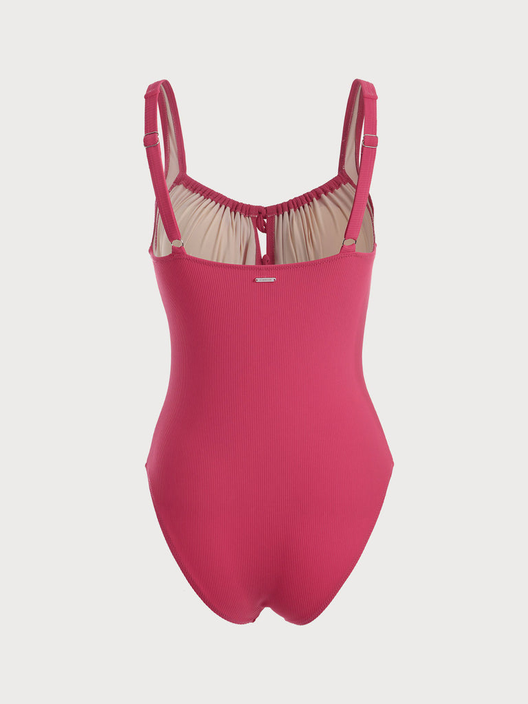 Cutout Tie One-Piece Swimsuit Sustainable One-Pieces - BERLOOK