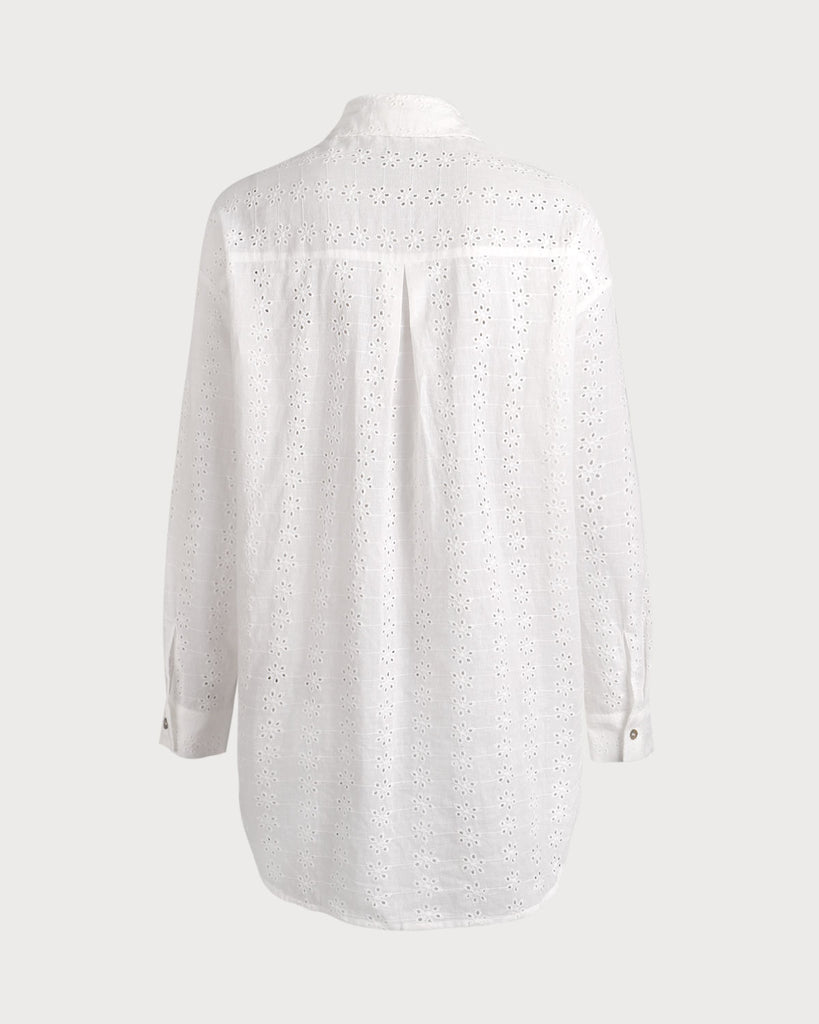 Eyelet Embroidery Cover-Up Top Sustainable Cover-ups - BERLOOK