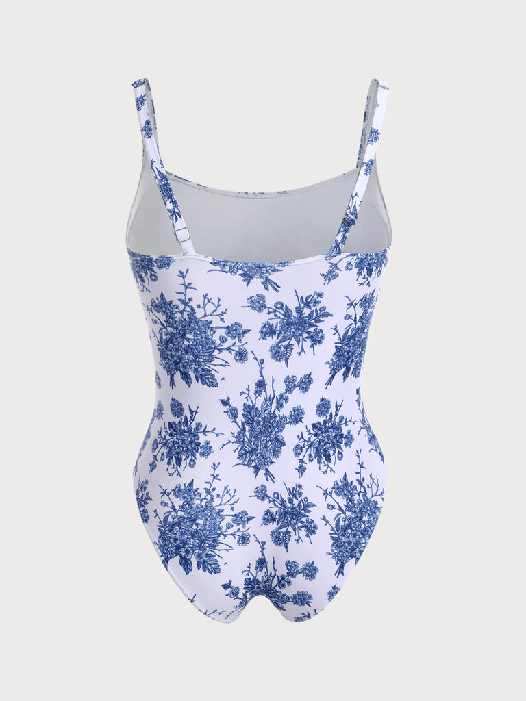 Floral Plus Size One-Piece Swimsuit Sustainable Plus Size One-Pieces - BERLOOK