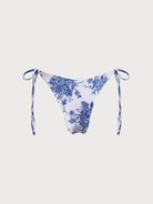Floral Tie High Cut Leg Bikini Bottom Sustainable Bikinis - BERLOOK