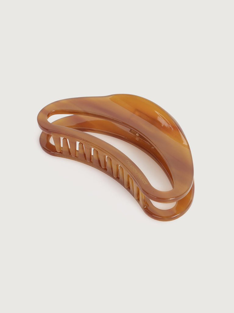 Geometric Hair Claw Brown Sustainable Hair Accessories - BERLOOK