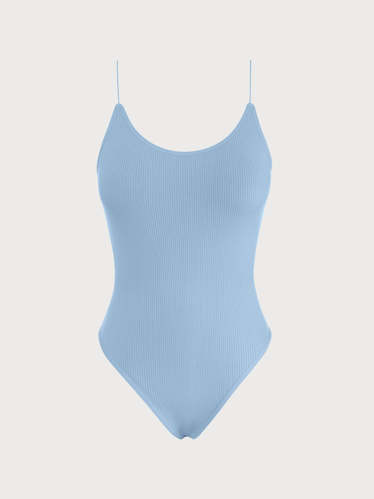 Light Blue Criss-Cross Backless Sleeveless Bodysuit & Reviews - Light  Blue,Black,White - Sustainable Bodysuits