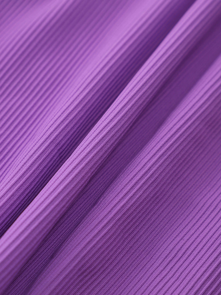 Purple Ruched Underwire Top Sustainable Bikinis - BERLOOK