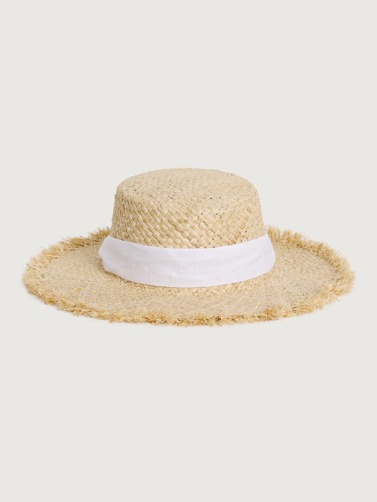 Raffia Straw Hat & Reviews Beige Sustainable Hats BERLOOK