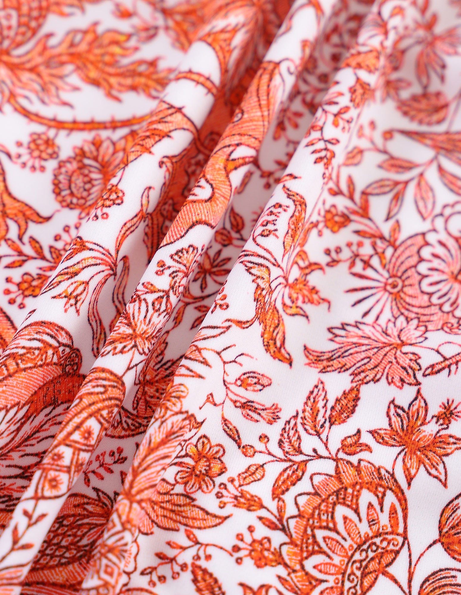 Modern Red Orange Floral Green Botanicals One Piece Swimsuits Print Swimwear  Adjustable Spaghetti Straps Mo…