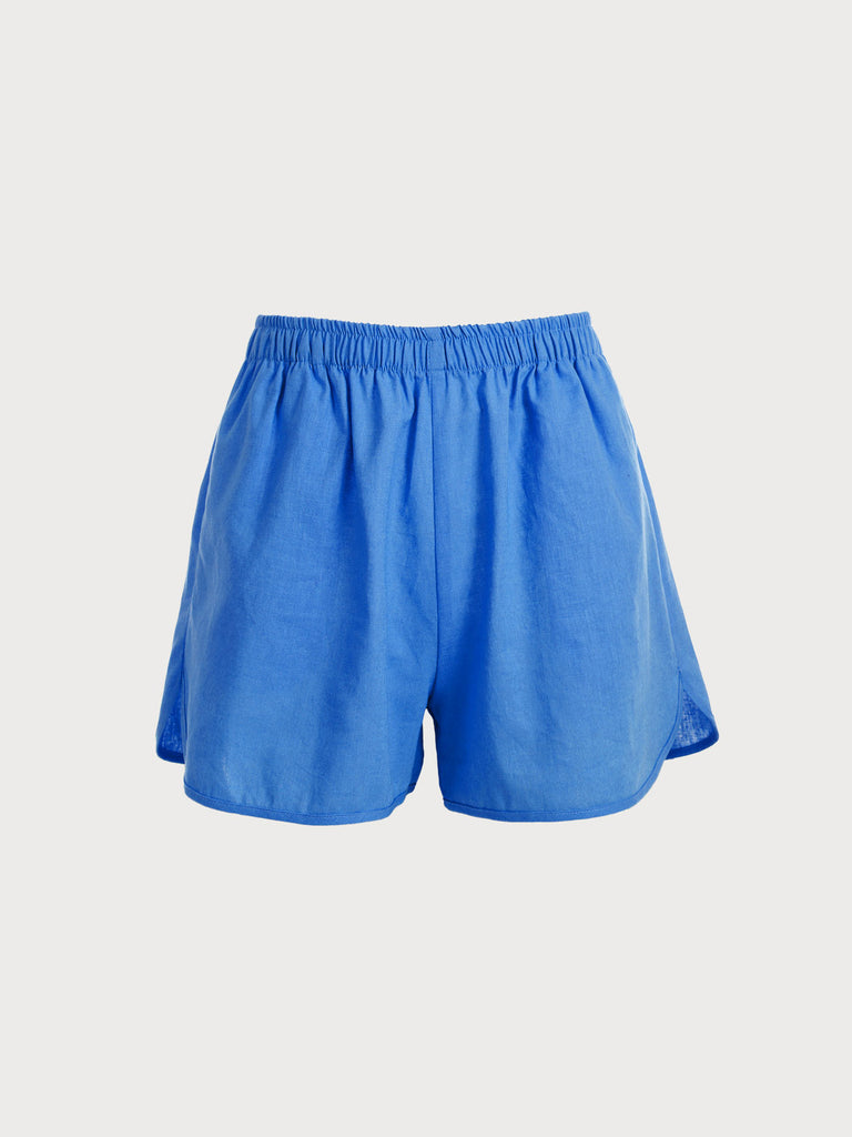 Solid Color Shorts Navy Sustainable Cover-ups - BERLOOK