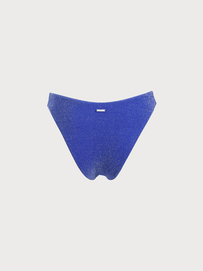 Solid Lurex Bikini Bottom Sustainable Bikinis - BERLOOK