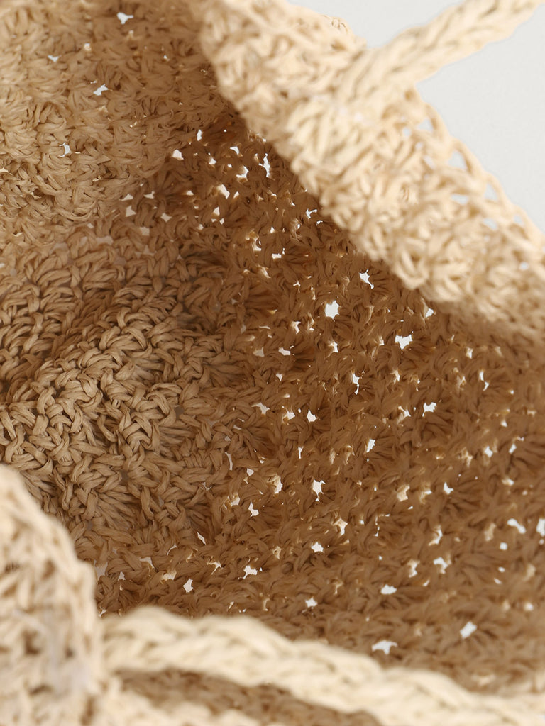 Straw Bucket Bag Sustainable Bags - BERLOOK