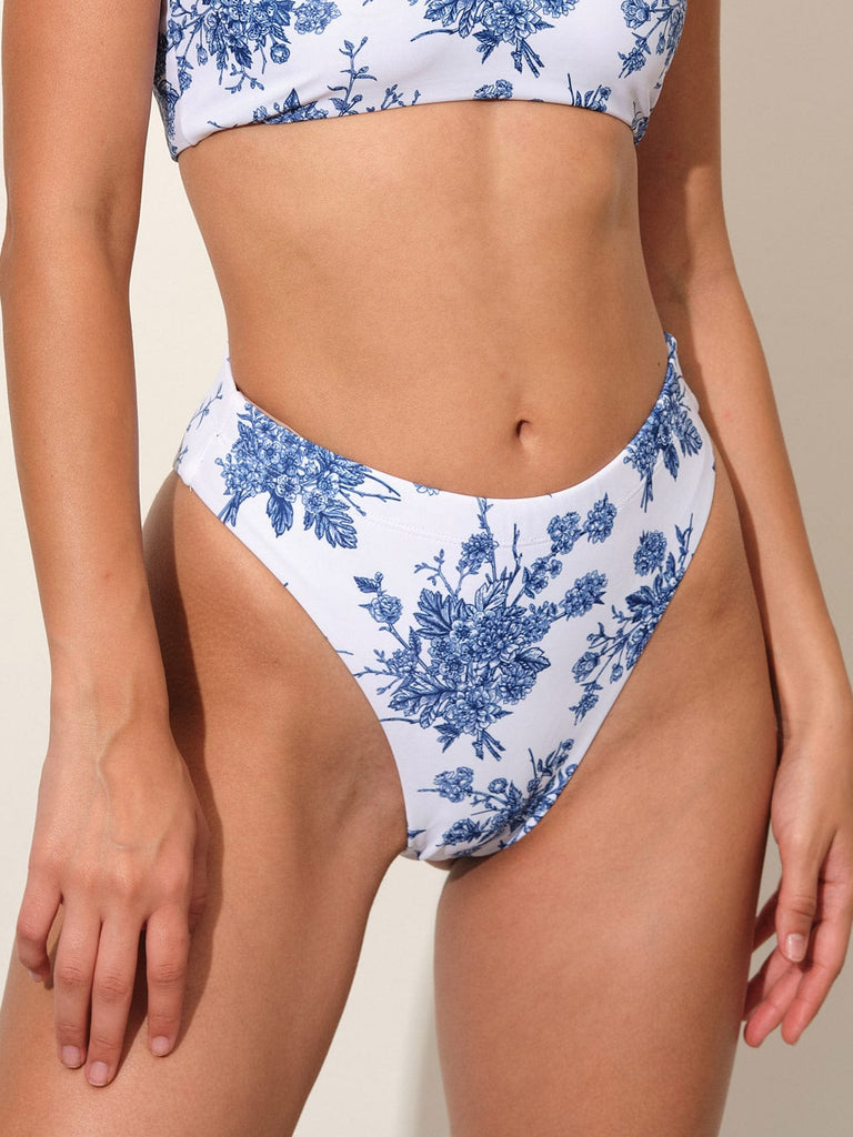 BERLOOK - Sustainable Bikini Bottoms _ Blue / S Floral Bikini Bottom