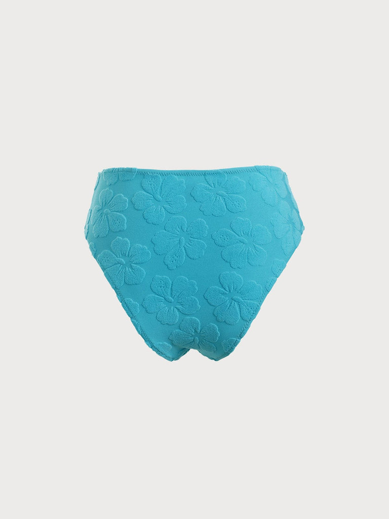 BERLOOK - Sustainable Bikini Bottoms _ Floral Jacquard Bikini Bottom