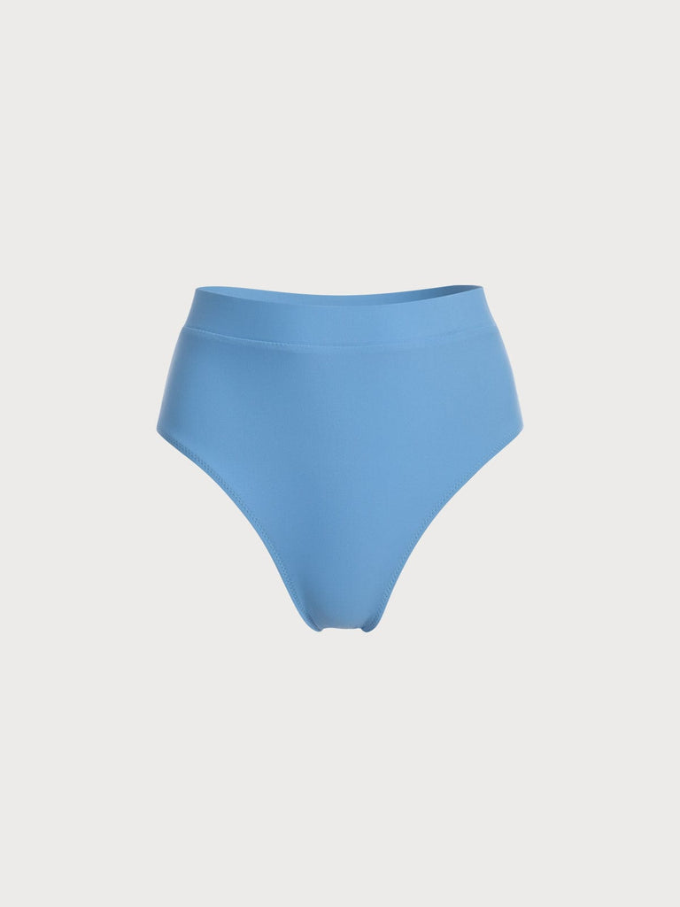 BERLOOK - Sustainable Bikini Bottoms _ Light Blue / XS High Waist Bikini Bottom