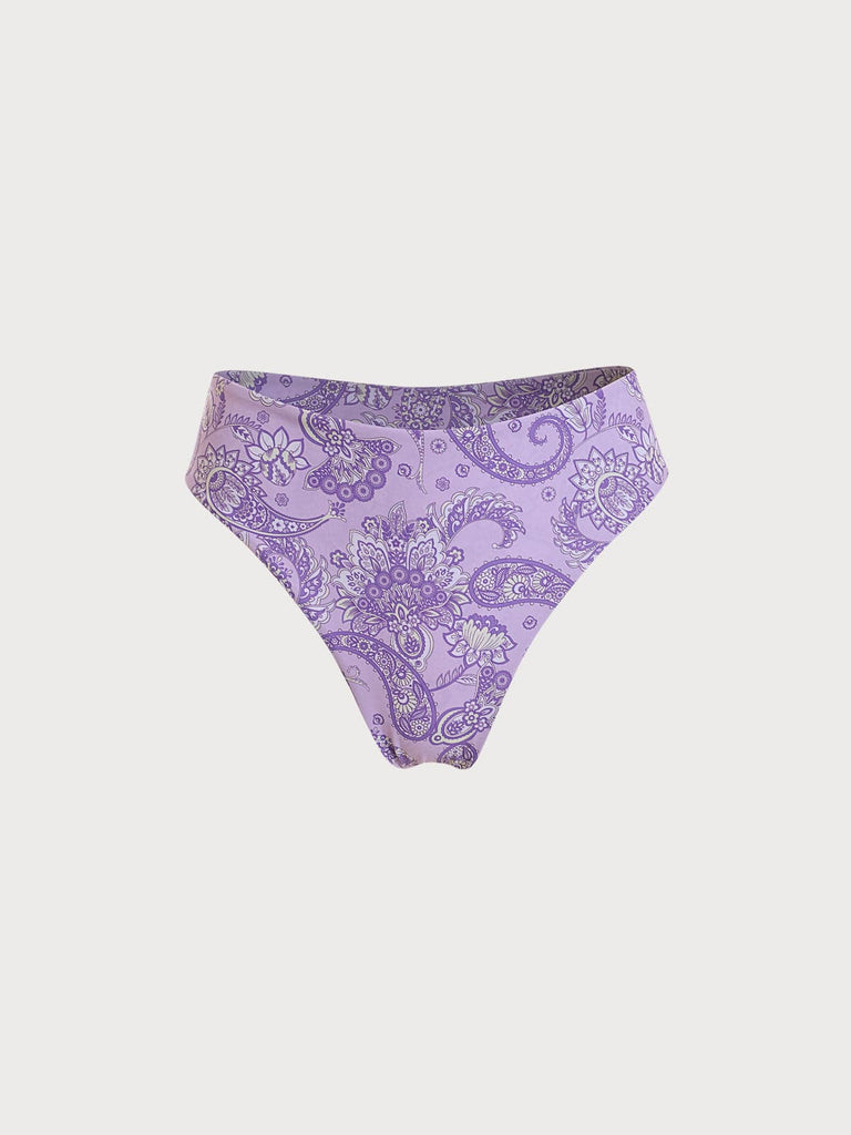 BERLOOK - Sustainable Bikini Bottoms _ Paisley Print Bikini Bottom