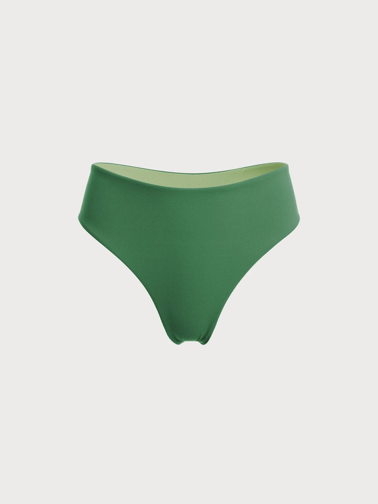 BERLOOK - Sustainable Bikini Bottoms _ Reversible Bikini Bottom-Green