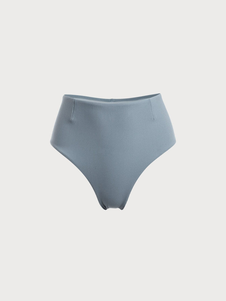 BERLOOK - Sustainable Bikini Bottoms _ Solid High Waist Bikini Bottom