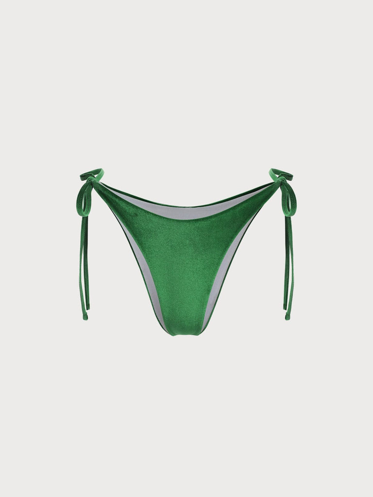 BERLOOK - Sustainable Bikini Bottoms _ Velvet Tie Side Bikini Bottom