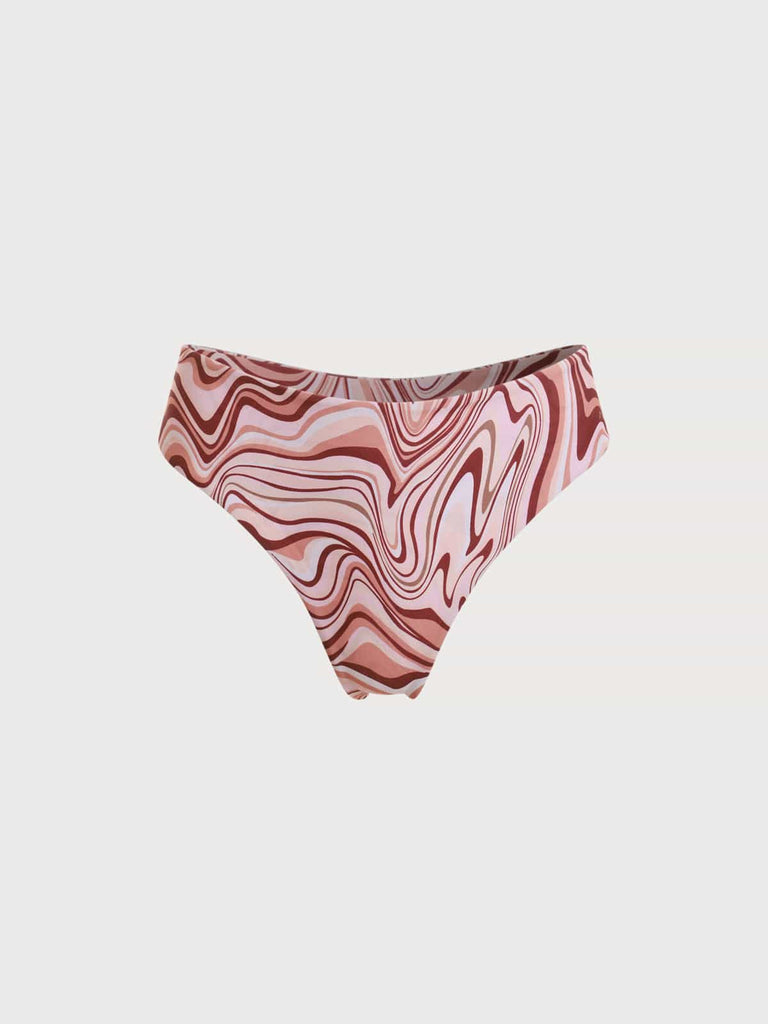 BERLOOK - Sustainable Bikini Bottoms _ Wave Print Bikini Bottom