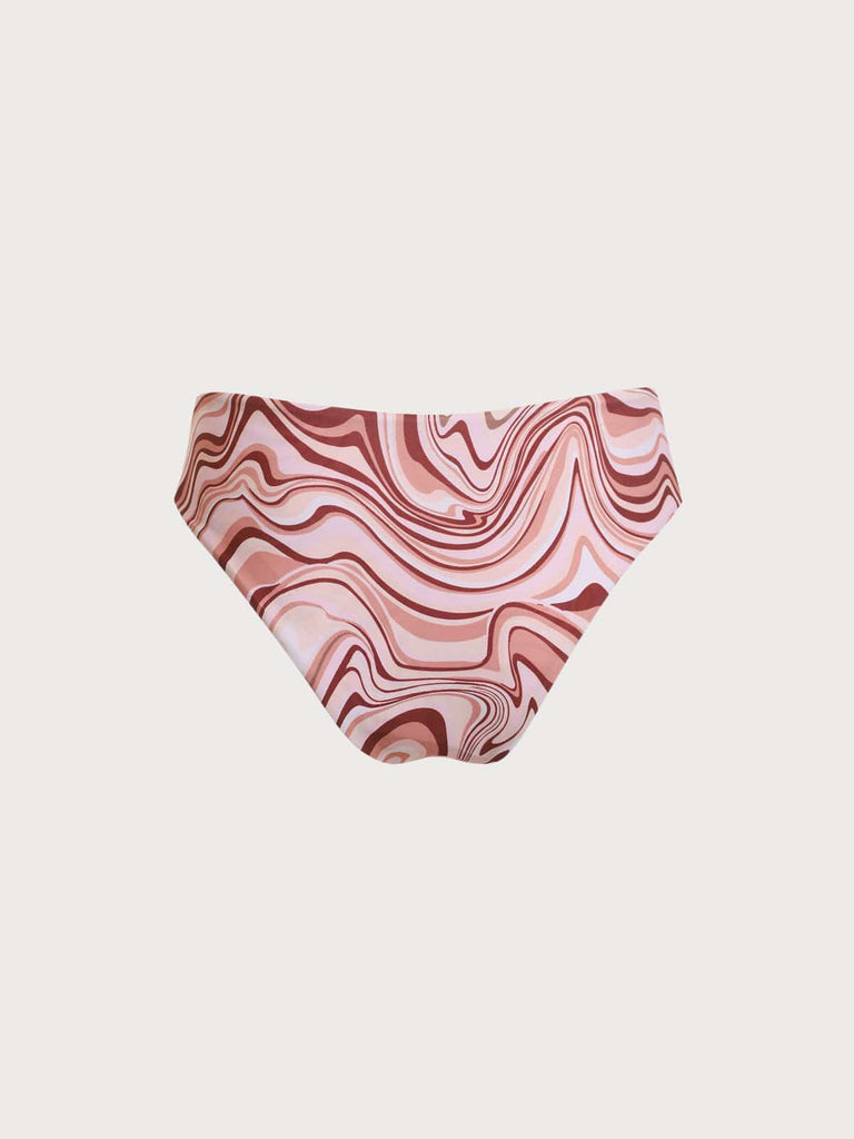 BERLOOK - Sustainable Bikini Bottoms _ Wave Print Bikini Bottom
