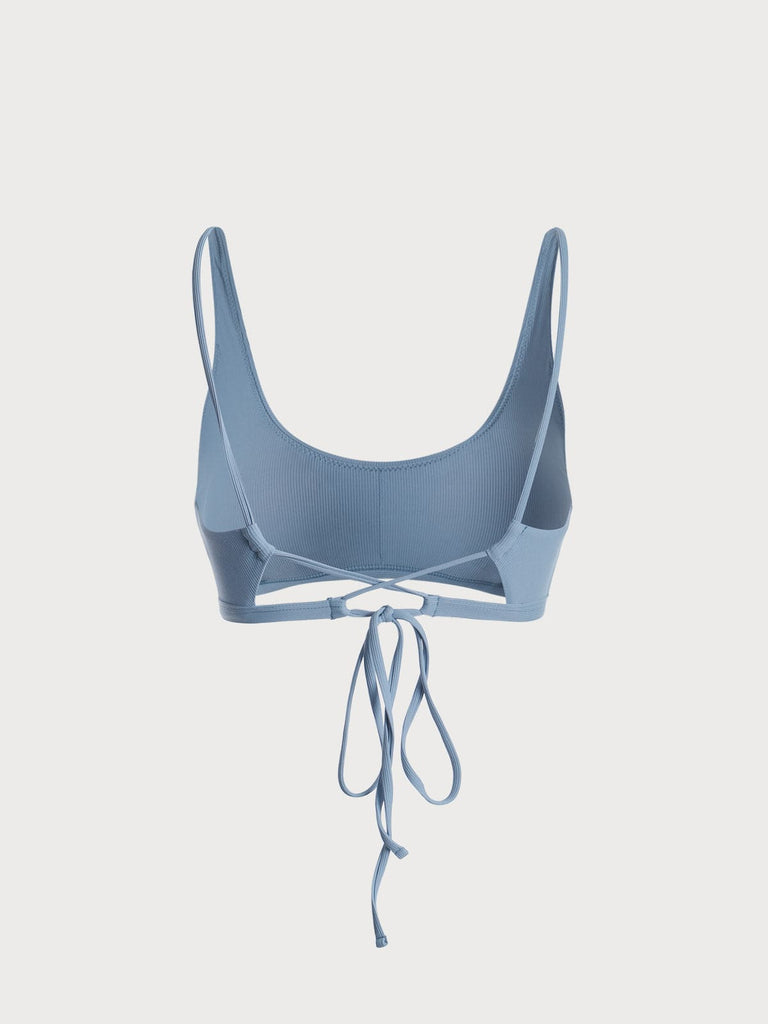 BERLOOK - Sustainable Bikini Tops _ Crisscross Tie Backless Bikini Top