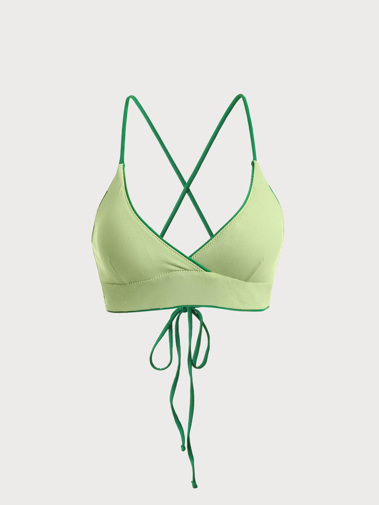 BERLOOK - Sustainable Bikini Tops _ Reversible Ribbed Bikini Top