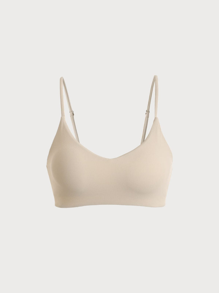 BERLOOK - Sustainable Bikini Tops _ Solid Ribbed Bikini Top