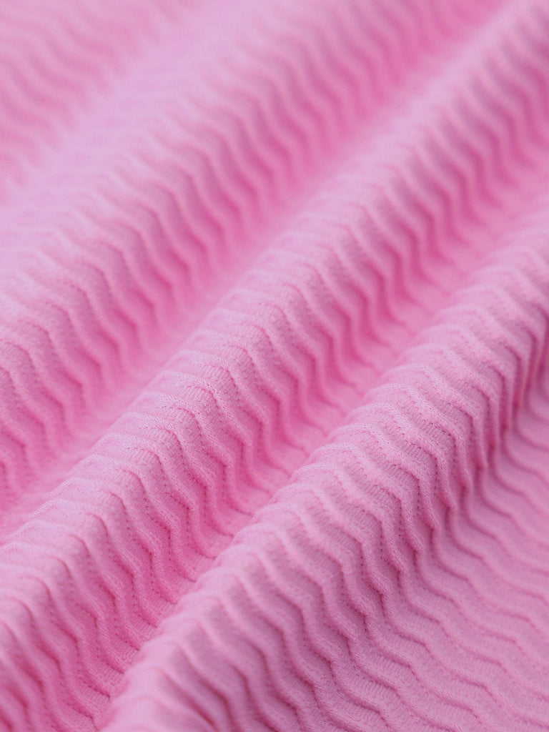 BERLOOK - Sustainable Bikini Tops _ Wave Textured Solid Bikini Top
