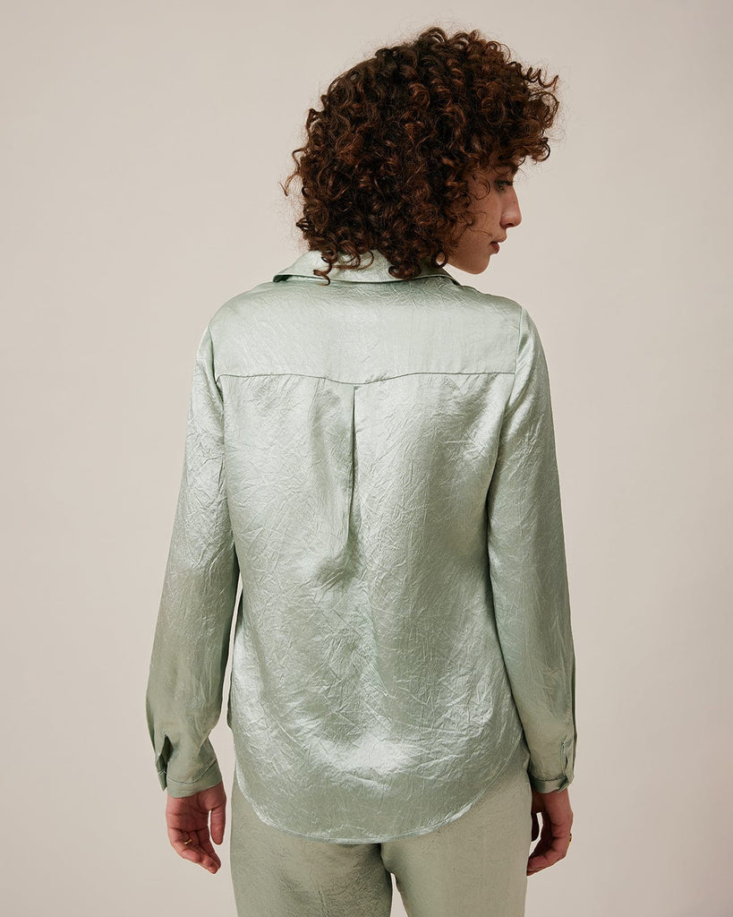 BERLOOK - Sustainable Blouses&Shirts _ Lapel Button Shirt