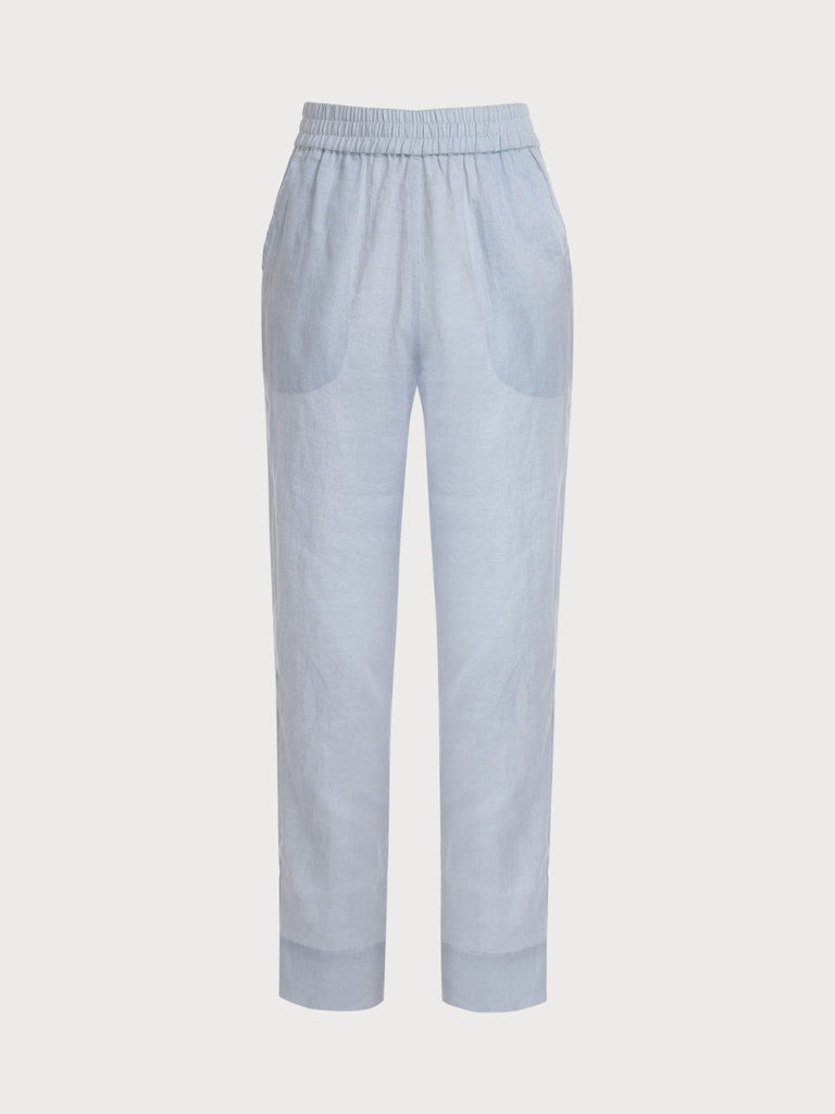 BERLOOK - Sustainable Bottoms _ Pocket Linen Pegged Pants