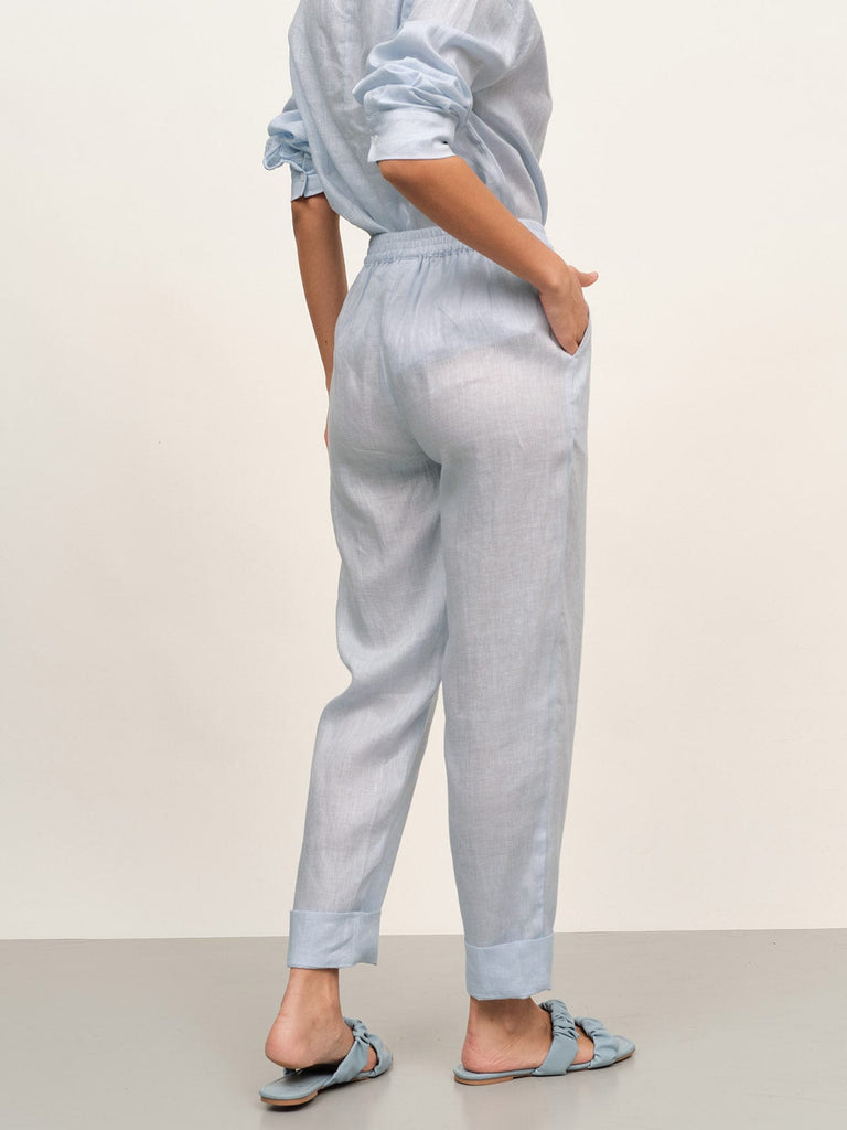 BERLOOK - Sustainable Bottoms _ Pocket Linen Pegged Pants