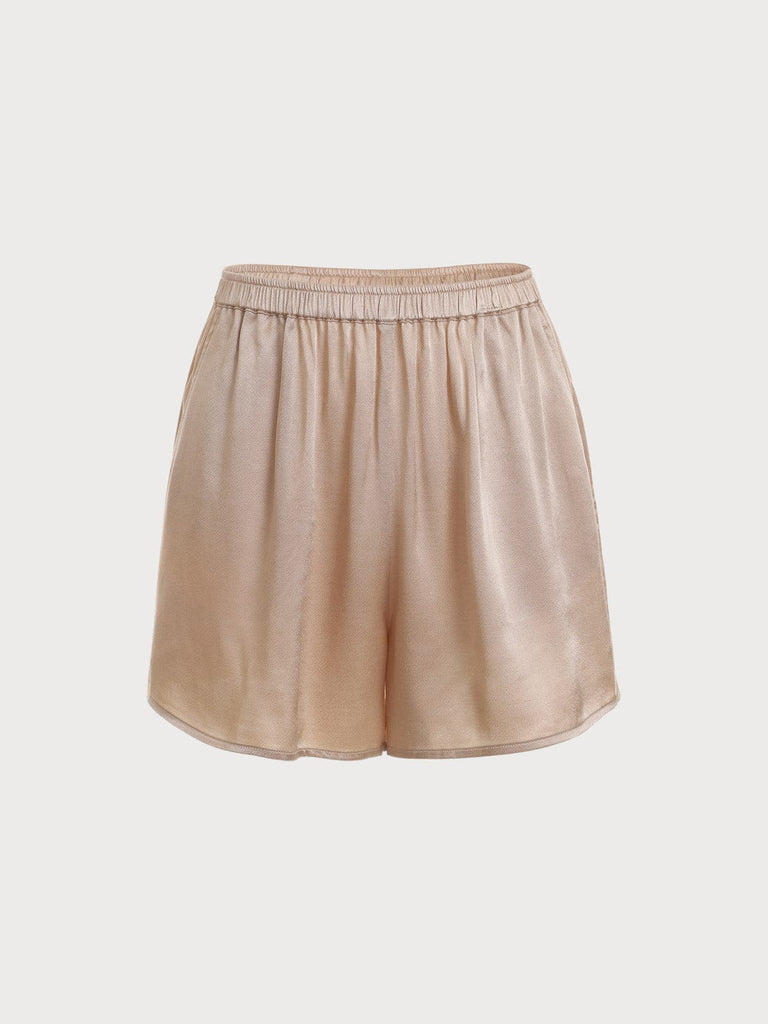 BERLOOK - Sustainable Bottoms _ Solid Color High Waist Shorts