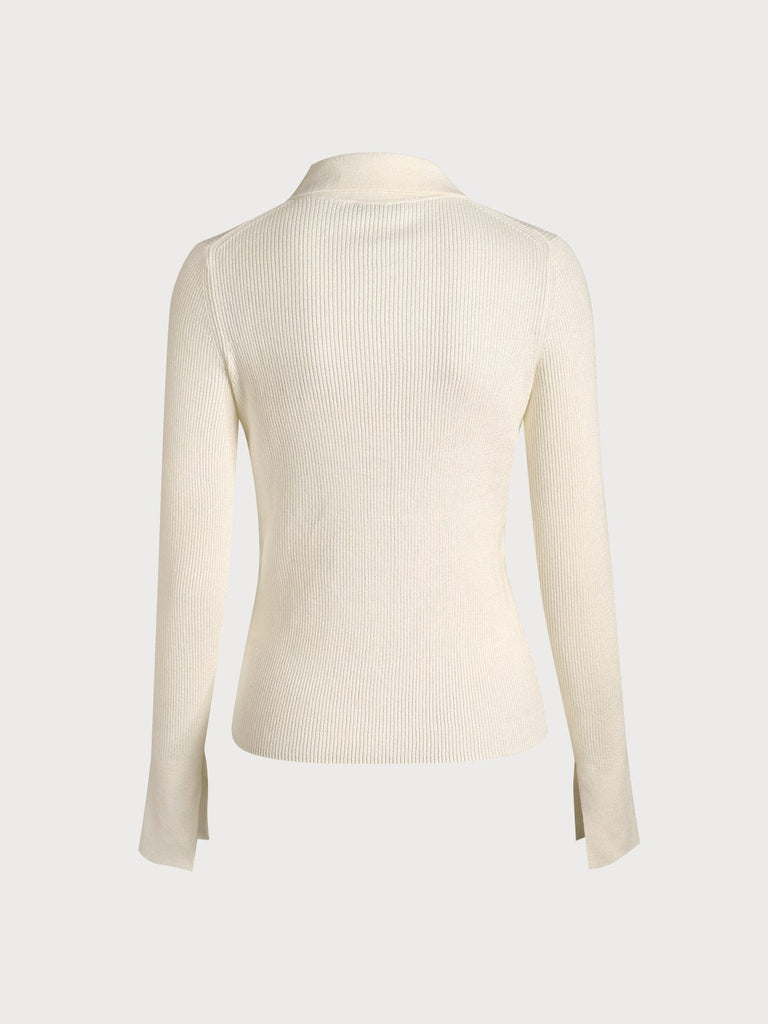 BERLOOK - Sustainable Cardigans _ Solid Color Flare Sleeve Cardigan