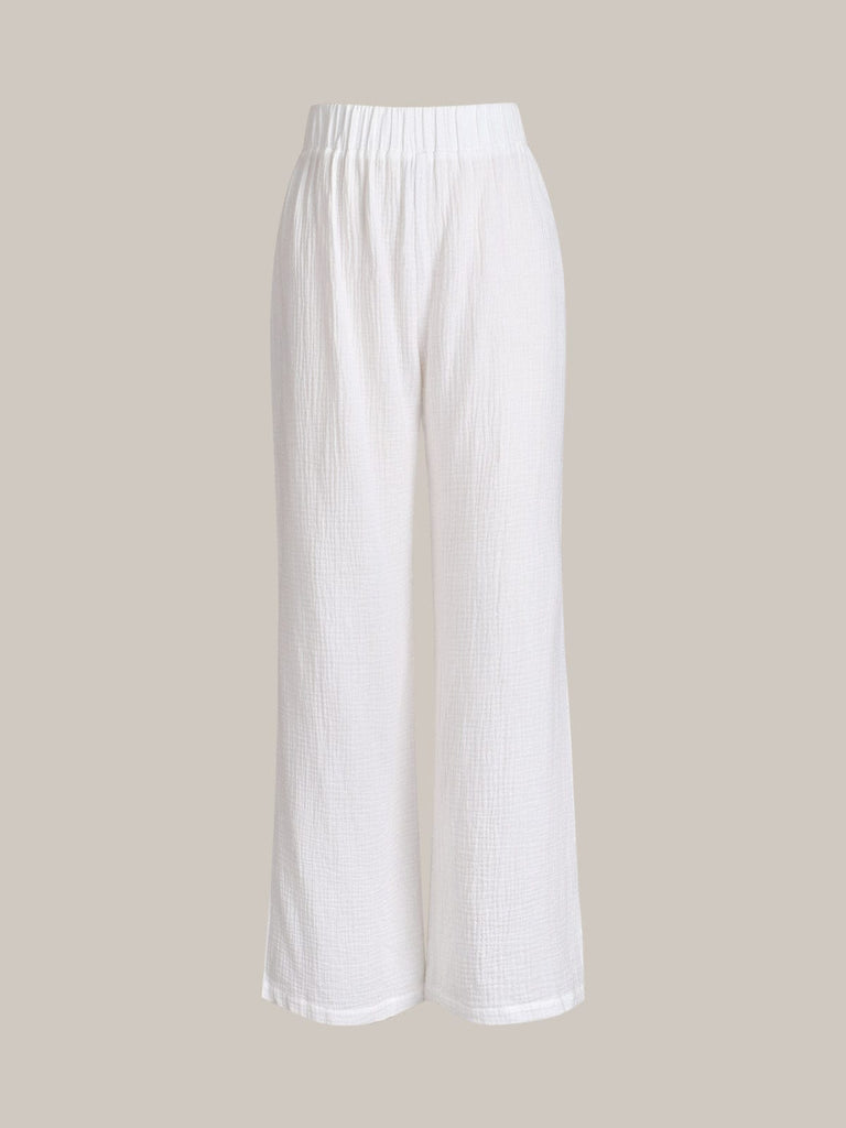 BERLOOK - Sustainable Cover-ups _ Side Split Organic Cotton Cover-Up Pants