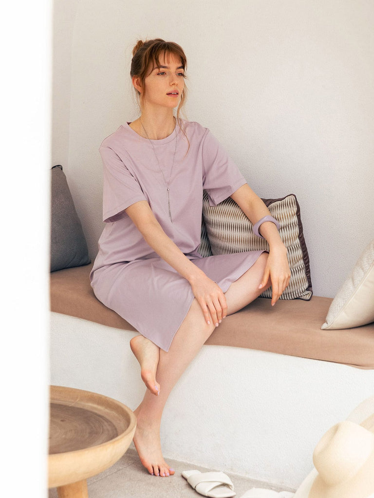 BERLOOK - Sustainable Dresses _ Side Split Tee Dress