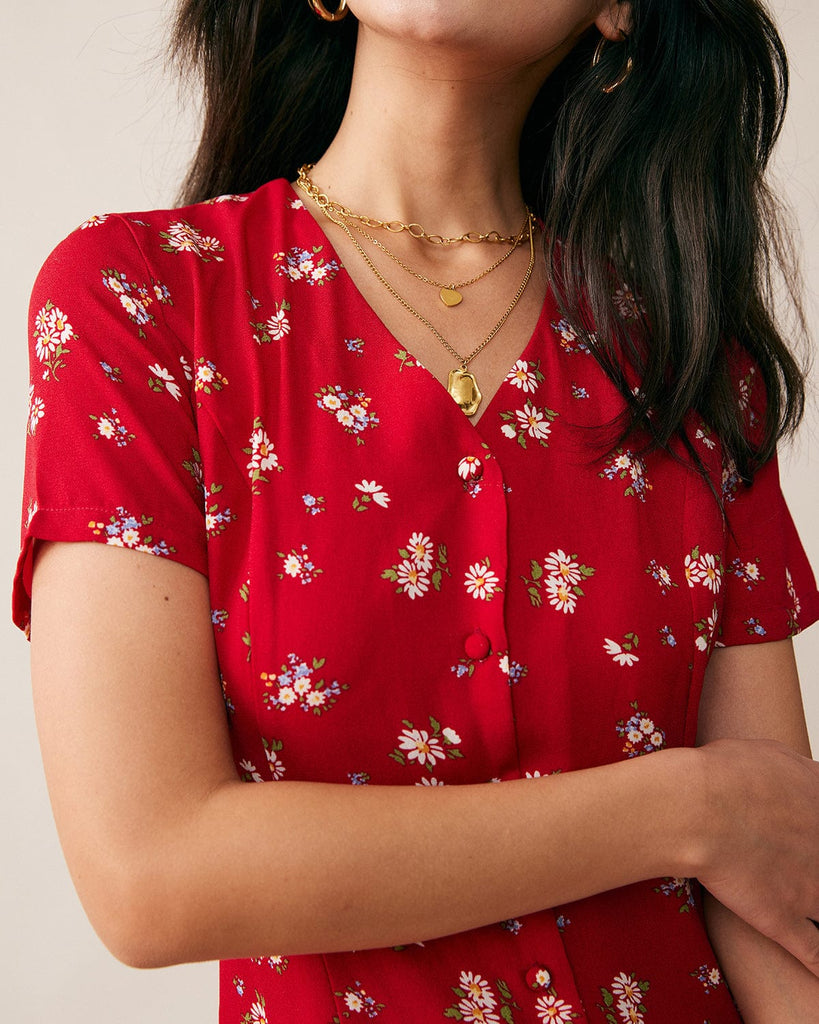 BERLOOK - Sustainable Midi Dresses _ Lanmia The Romance Tie Back Floral Dress