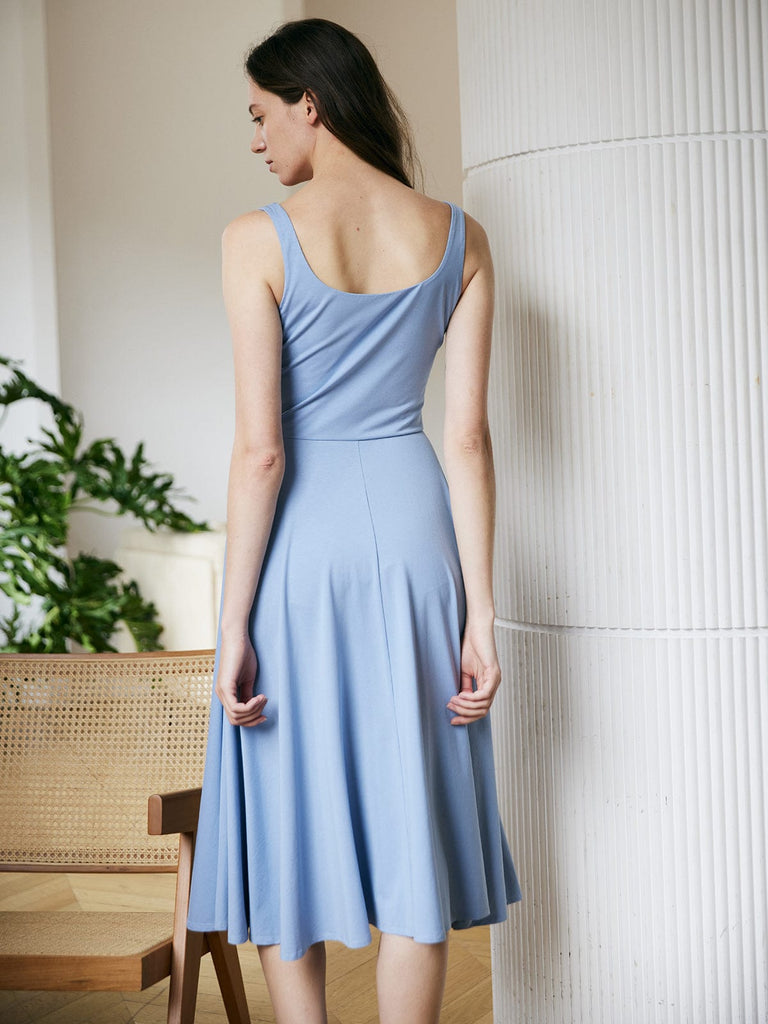 BERLOOK - Sustainable Midi Dresses _ Solid Color TENCEL™ Modal Fibers Sling Dress