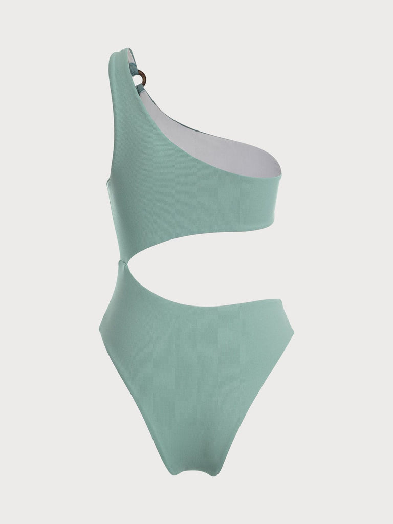 BERLOOK - Sustainable One-Pieces _ One Shoulder Cutout One-Piece Swimsuit