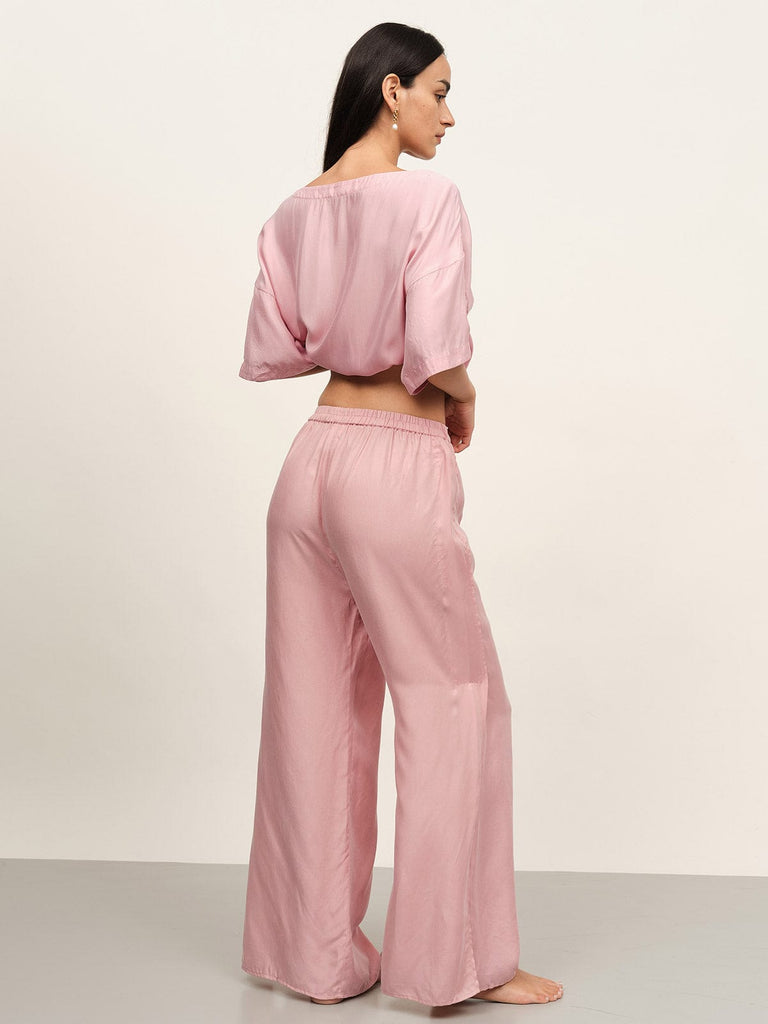 BERLOOK - Sustainable Pajama Bottoms _ Side Split Pajama Pants